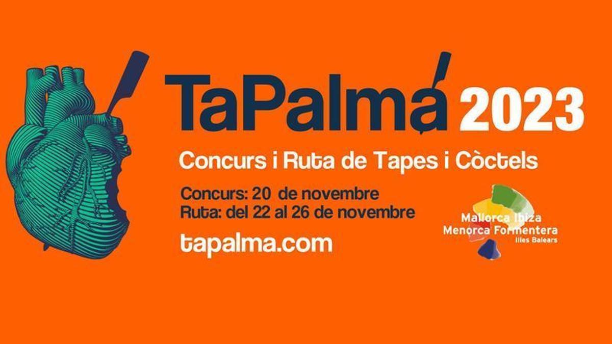 Cartel del concurso y Ruta de Tapas y Cócteles ‘TaPalma 2023’
