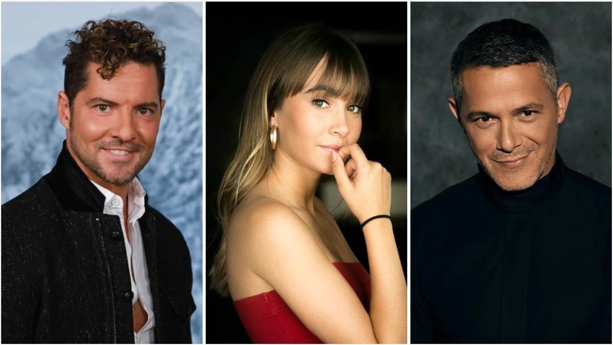 DAVID BISBAL, AITANA Y ALEJANDRO SANZ