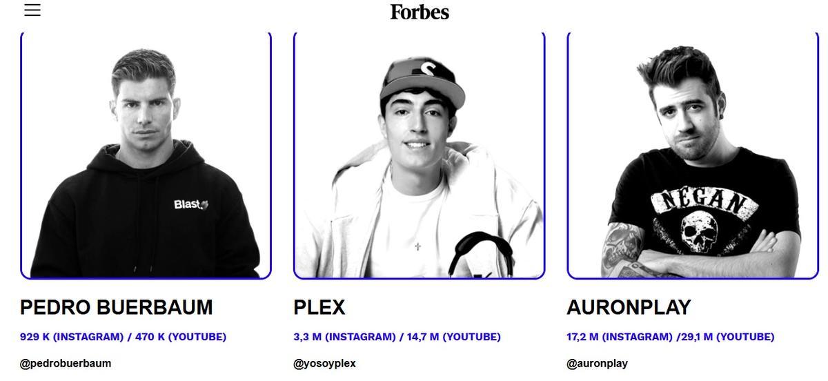 Plex en la lista Forbes de los mejores creadores de contenido