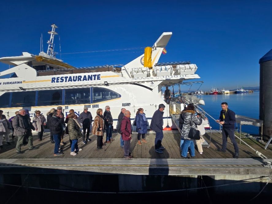 Así se despidió el año en el catamarán restaurante Fly Delfín, de Cruceros do Ulla Turimares.