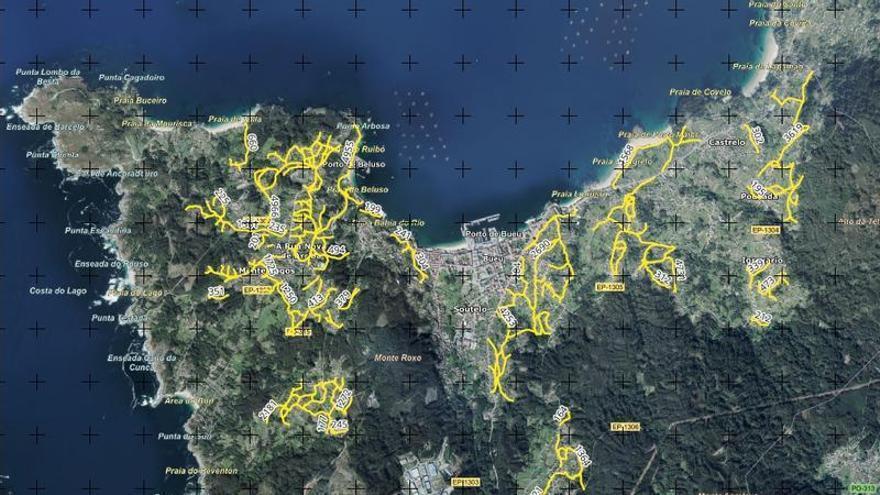 Bueu licitará el desbroce de 80 kilómetros de viales