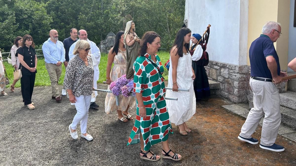 La procesión de este sábado en Berbes (Ribadesella).
