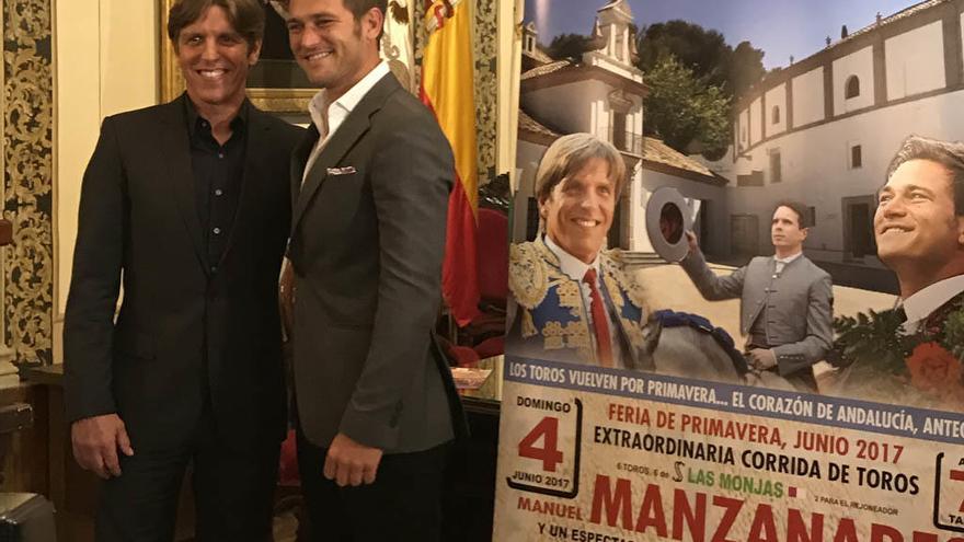 Manuel Díaz y Julio Benítez presentaron el cartel de la corrida de Antequera.