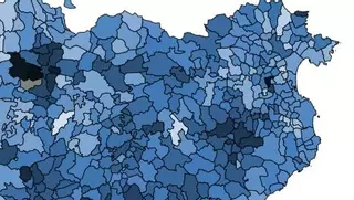 Mapa virtual. Quina és la pensió mitjana a cada poble de l'Empordà?