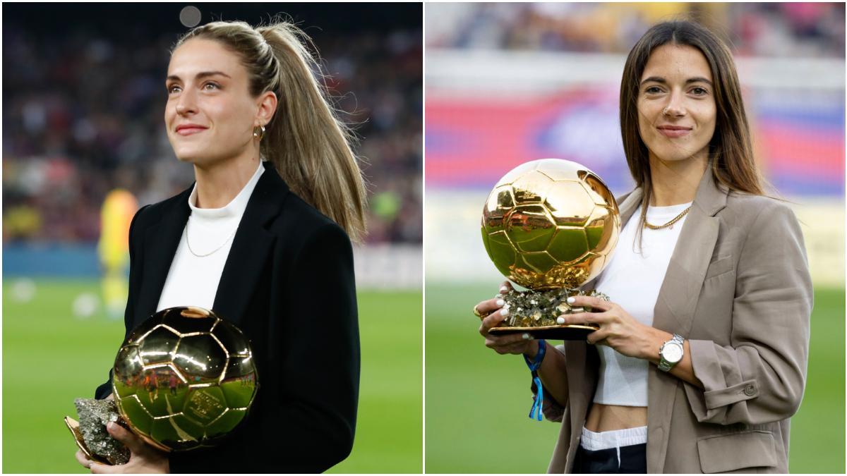 Alexia Putellas y Aitana Bonmatí, ganadoras del Balón de Oro