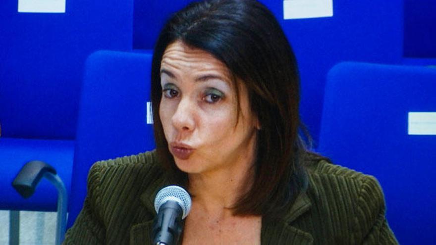 Rosa Puig durante su comparecencia.
