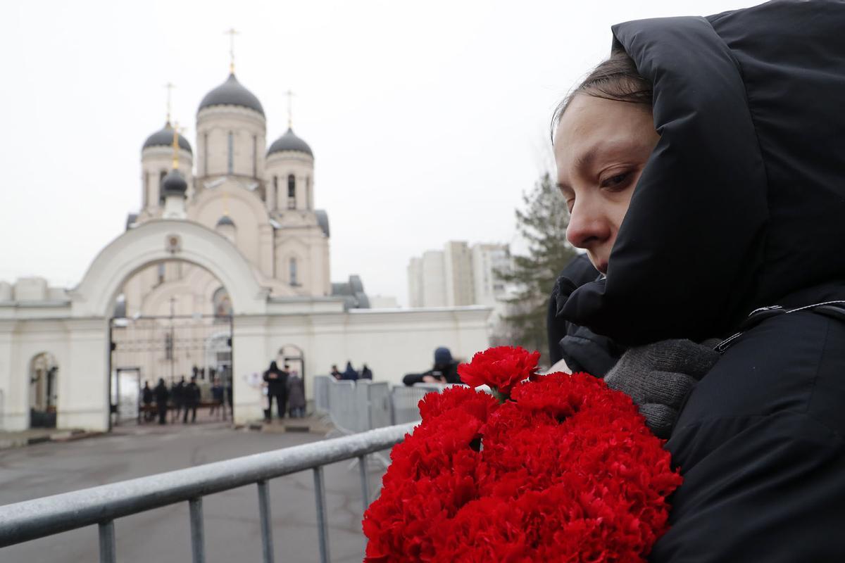 Funeral y ceremonia de despedida del político opositor ruso Alexei Navalny en Moscú