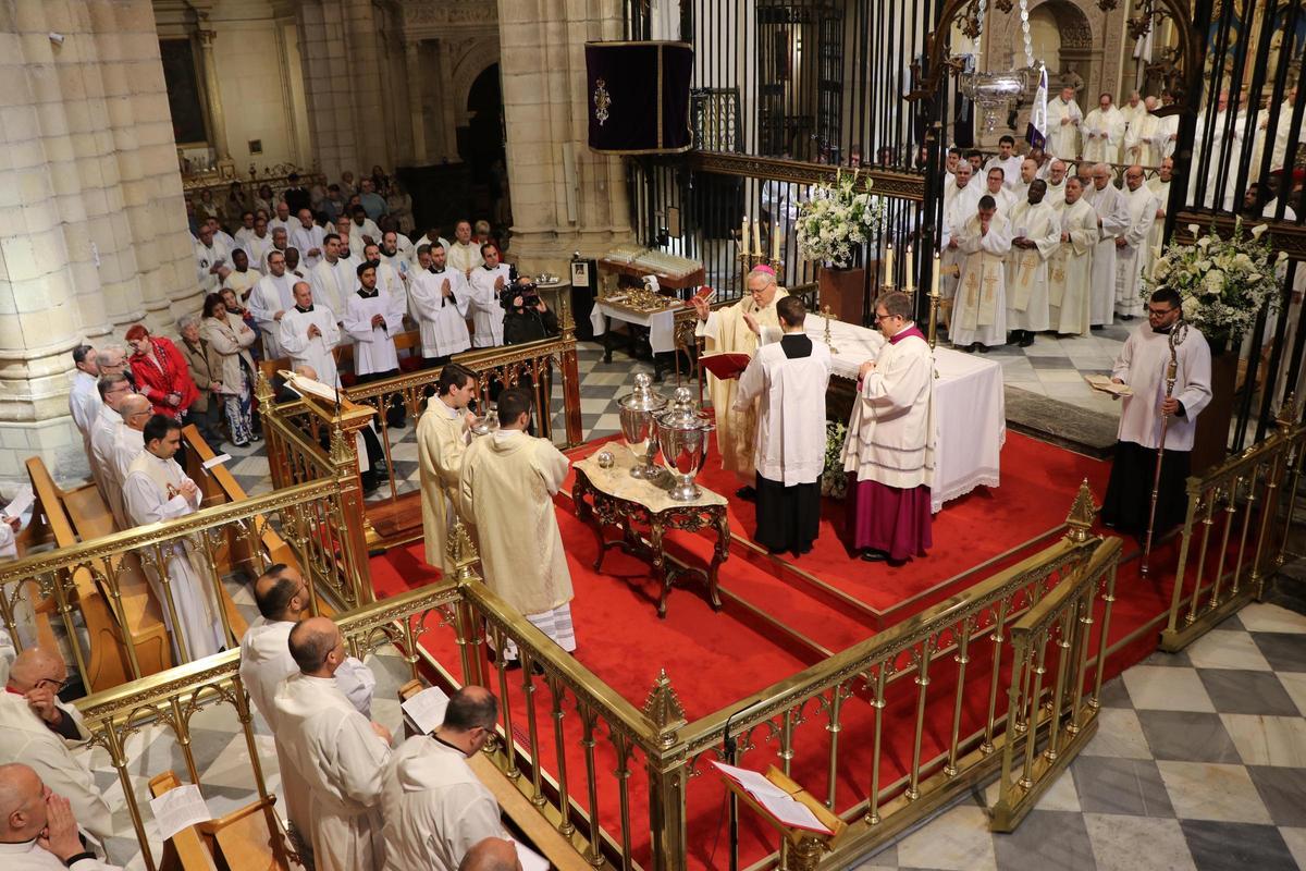 La Diócesis de Cartagena celebra cada año en Martes Santo la Misa Crismal en la Catedral