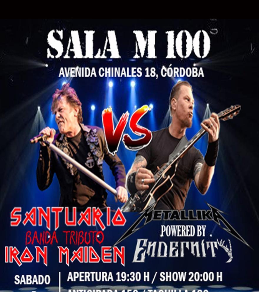 Metallica homenaje + Santuario (Iron Maiden)