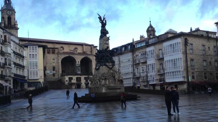 El centro de Vitoria, esta tarde. // R. Grobas