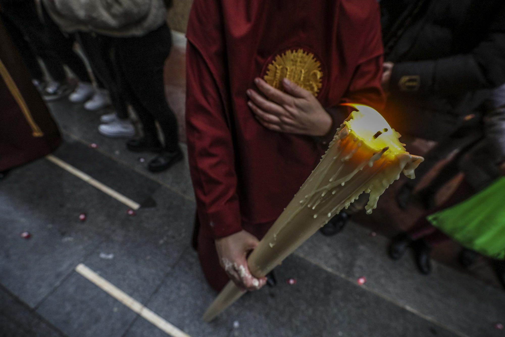 Elche Procesiones Miercoles Santo:Procesion de las Jesuitinas,Cristo del Amor Salesianos,Misa Mare de Deu de les Bombes,Nuestro Padre Jesus Rescatado.