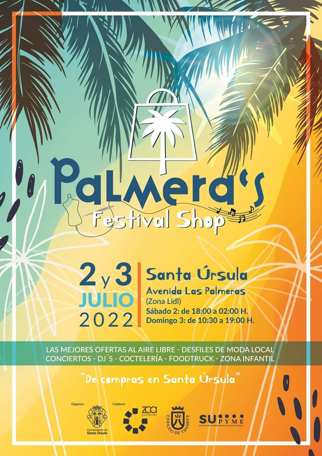 Cartel del Palmera&#039;s Festival Shop