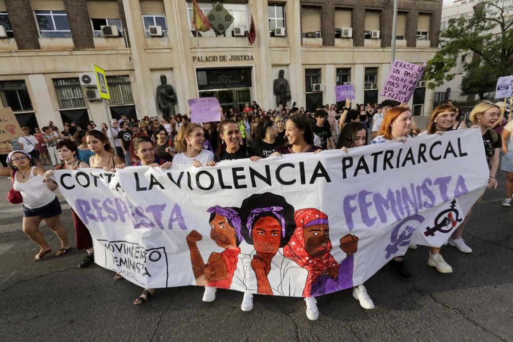 Manifestación contra la violencia patriarcal en Murcia