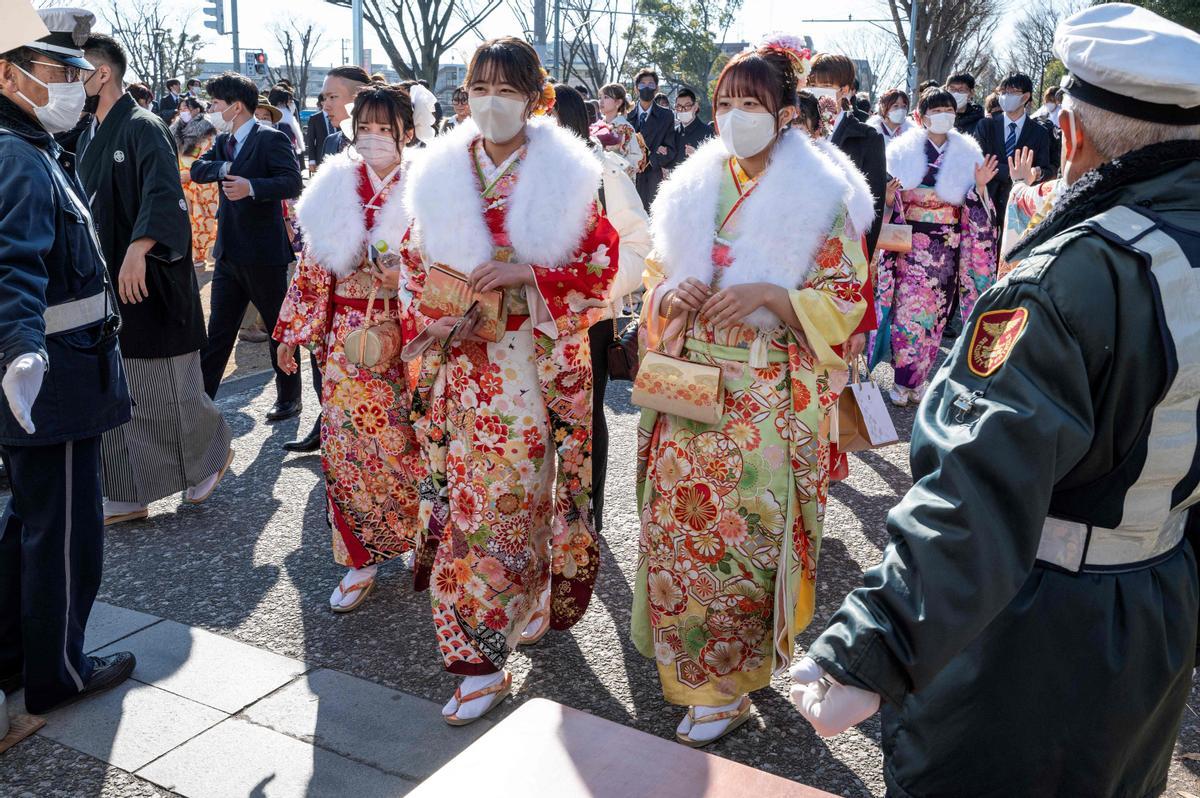 Ceremonia de celebración del Día de la Mayoría de Edad en Japón