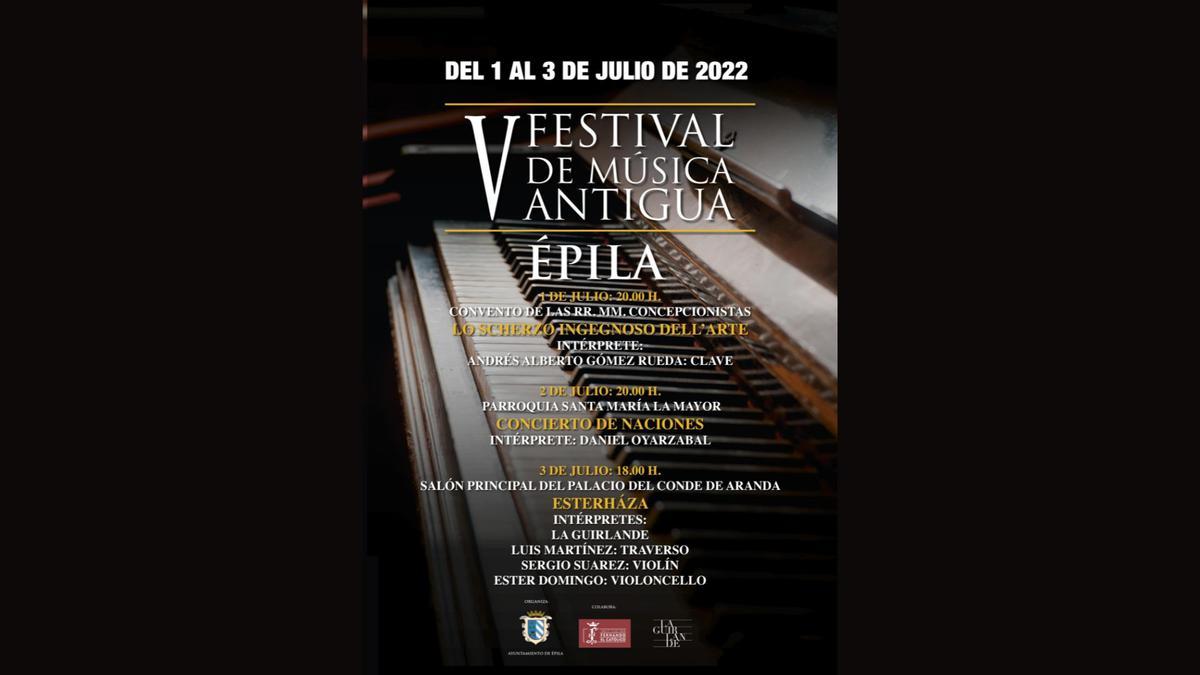 Cartel del V Festival de Música Antigua