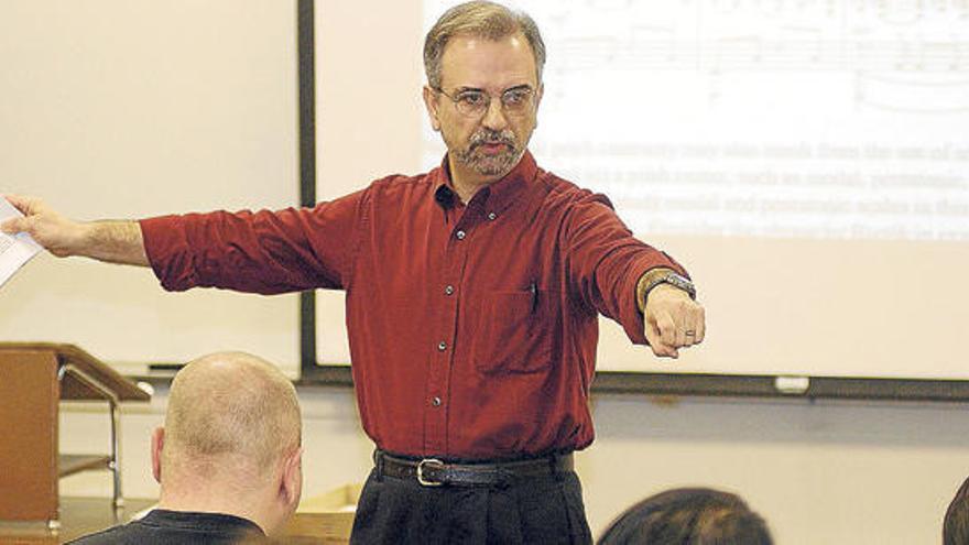 Miguel Ángel Roig-Francolí, en la Universidad de Cincinnati donde es profesor.