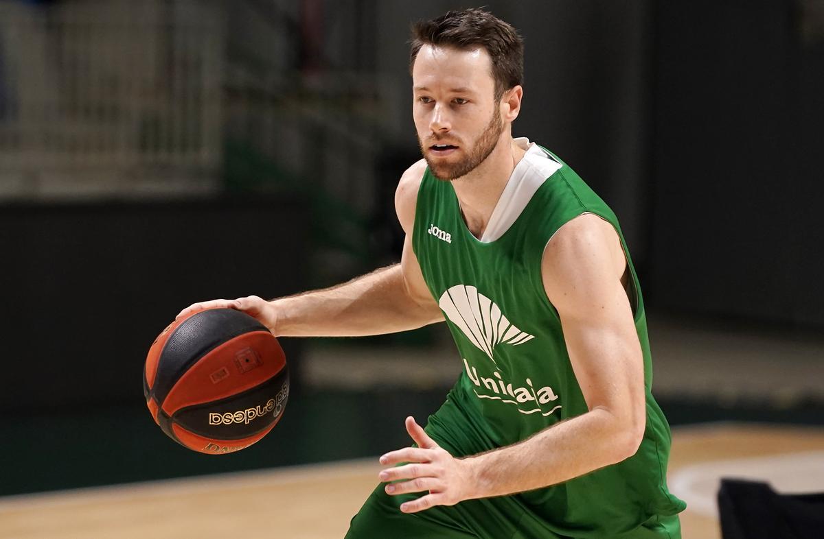 Tyler Kalinoski, en un entreno de la pasada temporada.