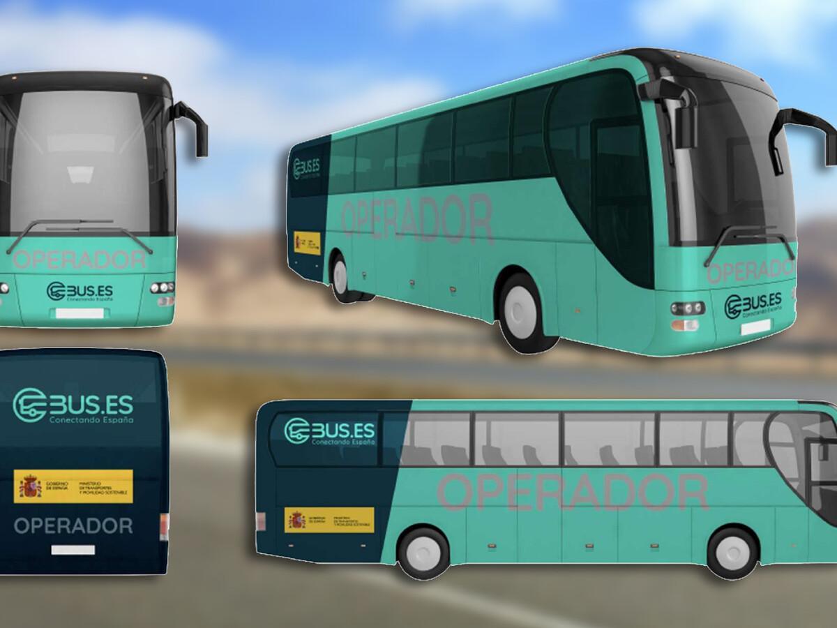 Nuevo color de los autobuses estatales españoles