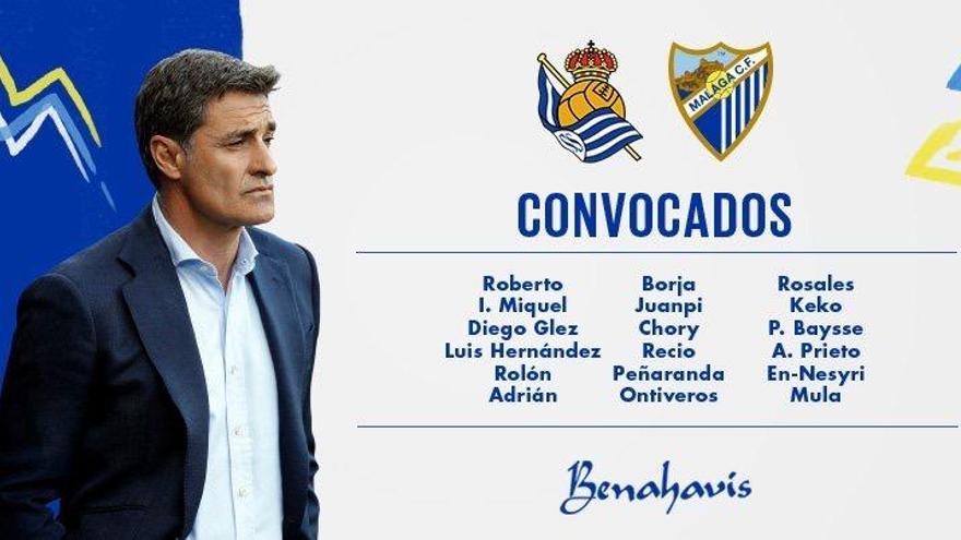 Convocatoria de Míchel para el partido con la Real Sociedad