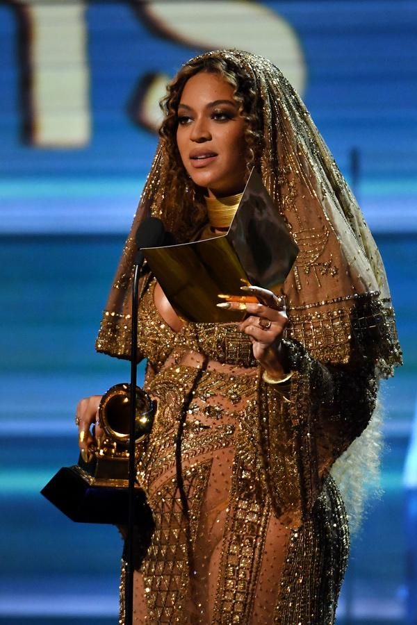 Premios Grammy, Beyoncé en su discurso de aceptación del Grammy