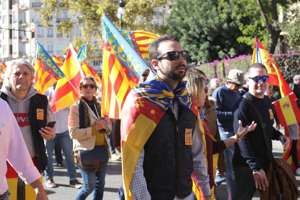 Manifiestación en València contra los 'països catalans'