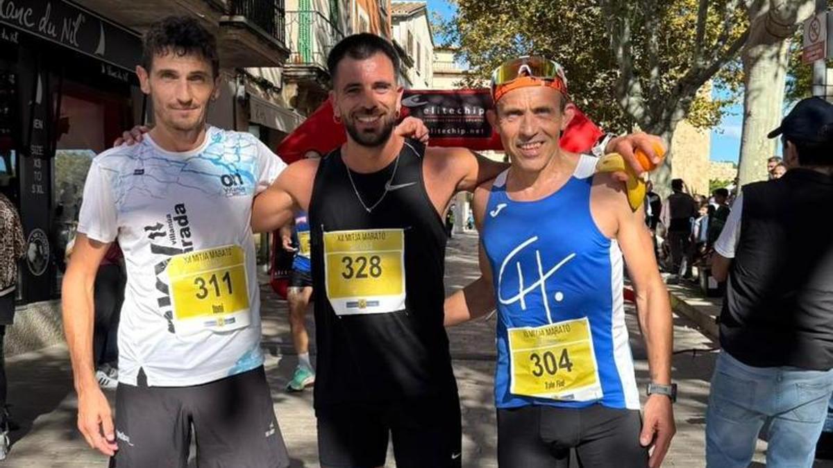 Primeros clasificados en la Mitja Marató Ciutat d'Alcúdia