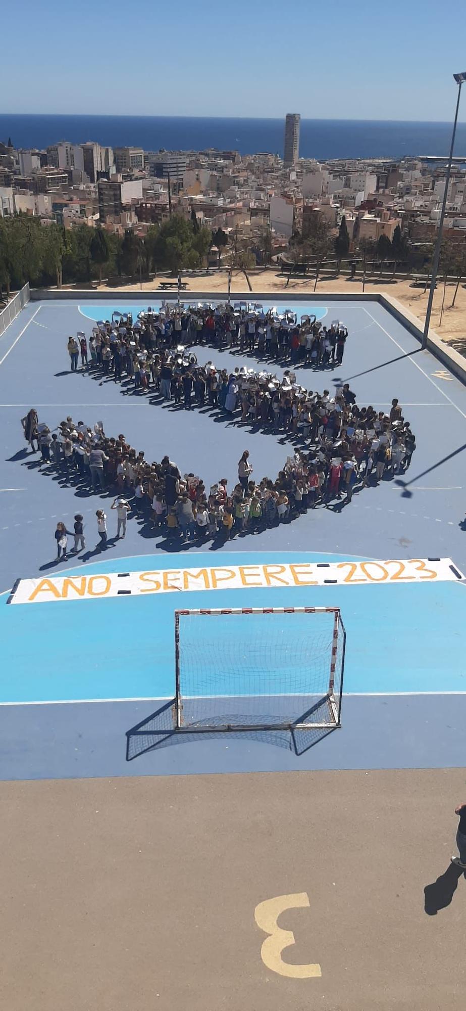 Homenaje a Sempere en el colegio La Aneja de Alicante