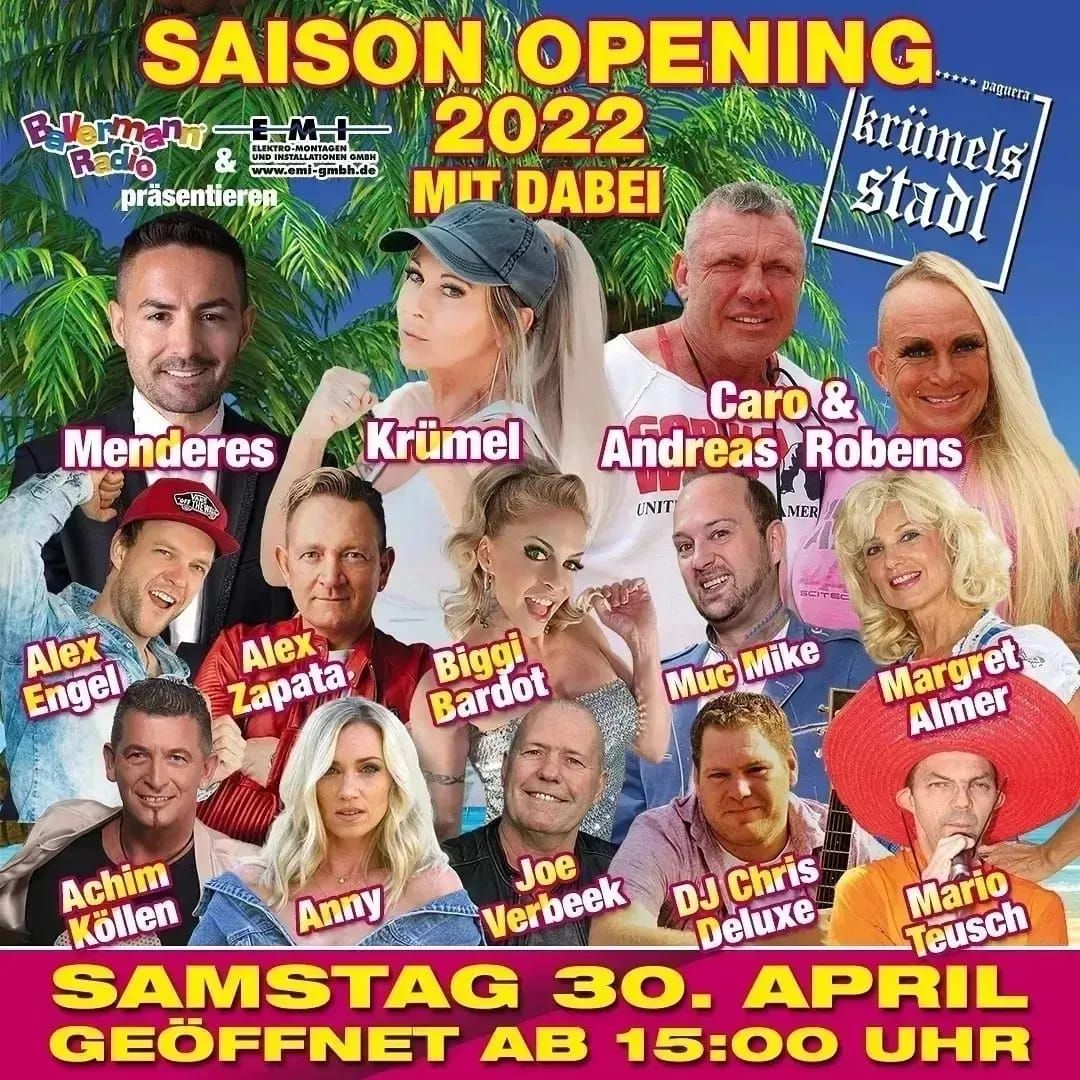 All diese Künstler werden am Samstag (30.4.) in Krümels Stadl auftreten.