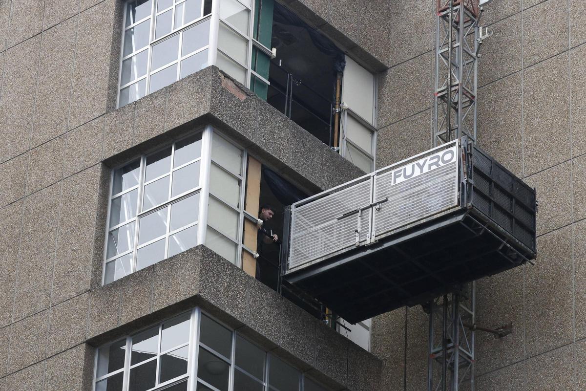 Los preparativos para la obra de la residencia Mixta de Gijón, en imágenes