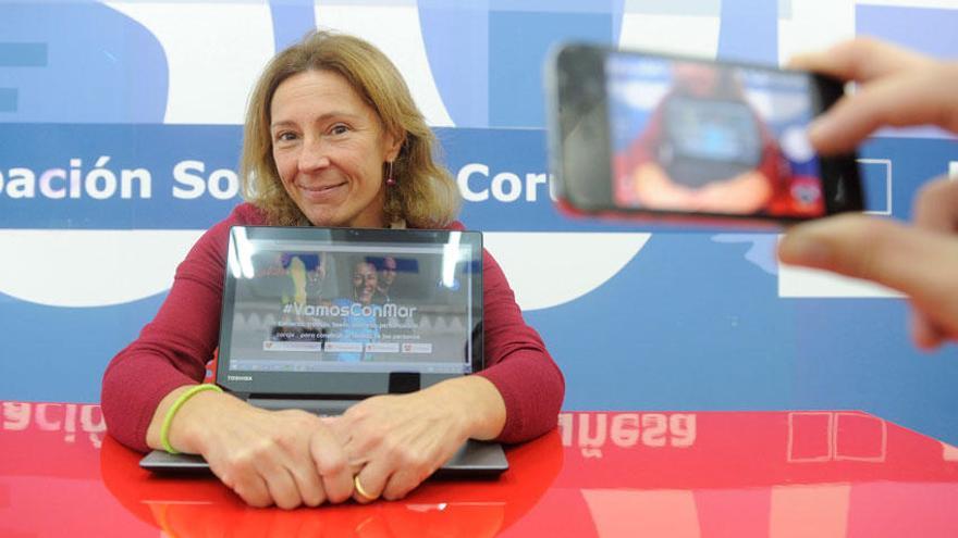 Mar Barcón, candidata a las primarias del PSdeG en A Coruña.