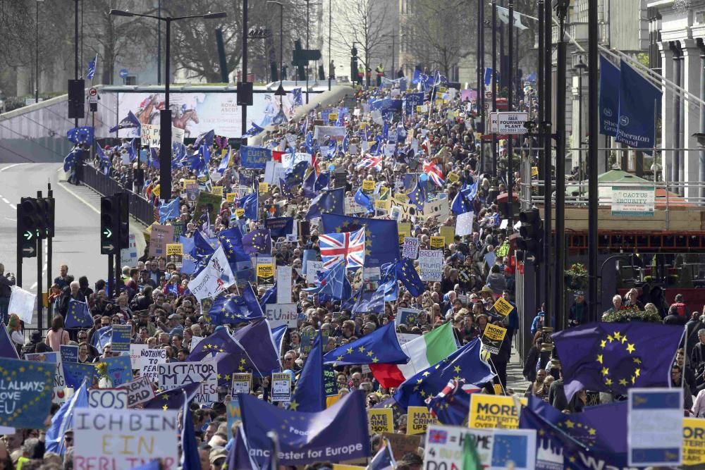 Manifestación en Londres contra el ''Brexit''