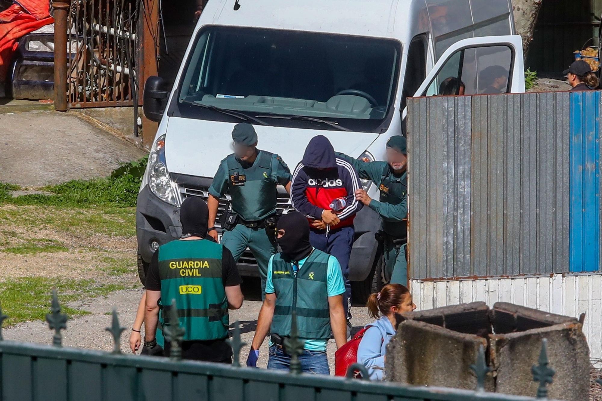 Vilagarcía, Ponteareas y Tui, escenarios de un nuevo golpe a la droga