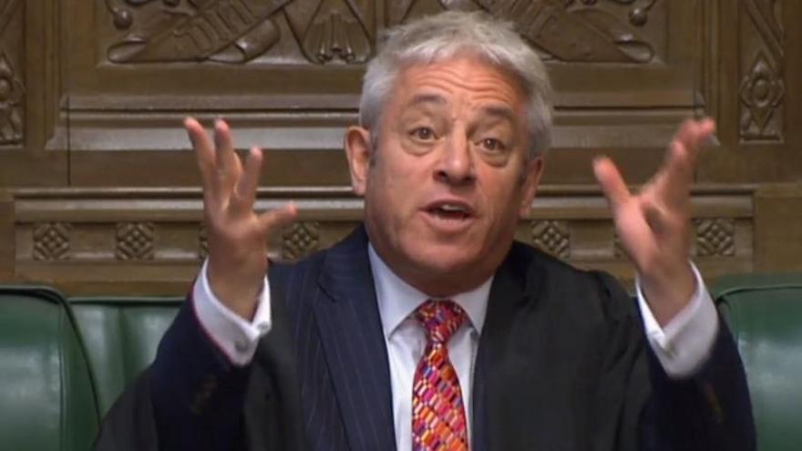 El presidente de la Cámara de los Comunes, John Bercow.