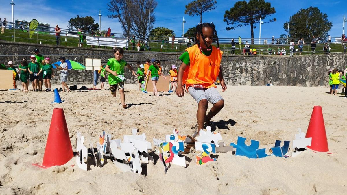Un momento de la Olimplaya llanisca.