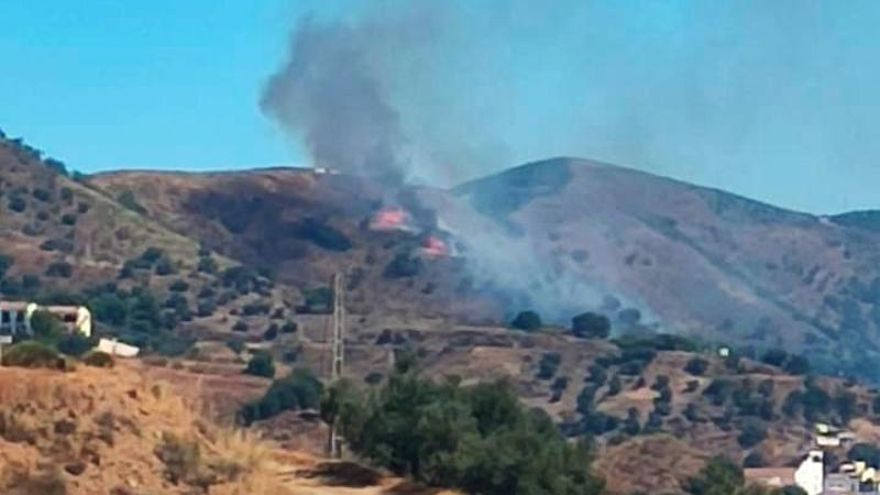 Tercer incendio en Málaga en menos de 24 horas: ahora en Moclinejo
