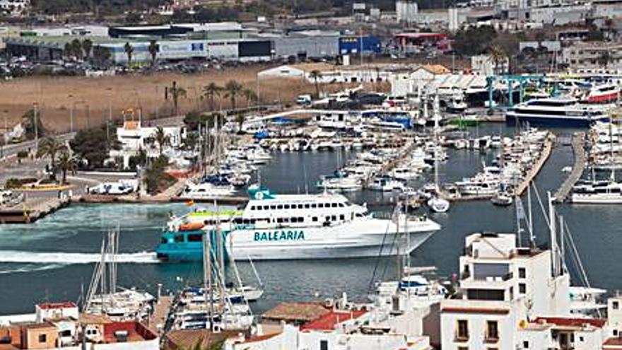 La zona del Club Náutico Ibiza.