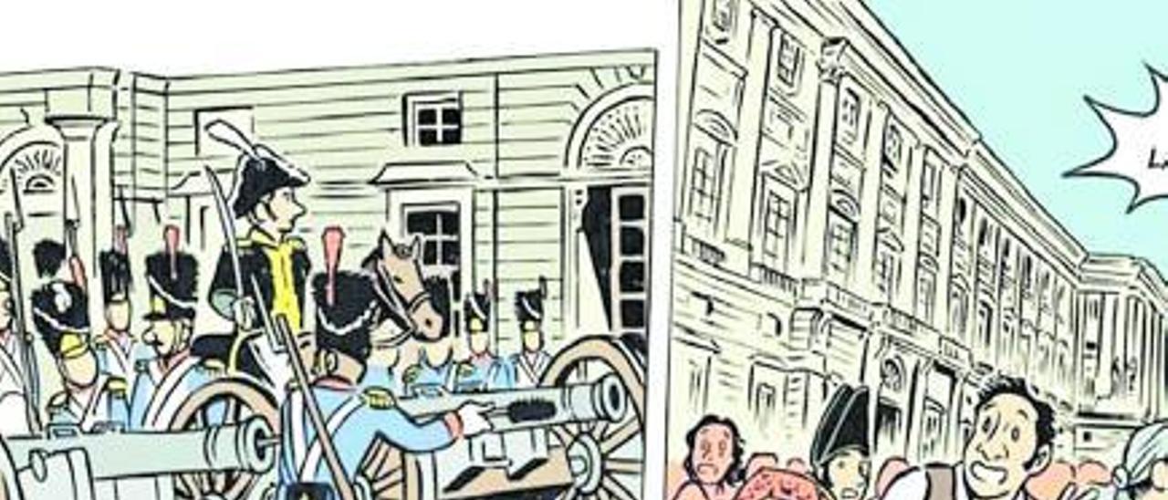 Fragmento de las viñetas del cómic ‘El 2 de mayo’.