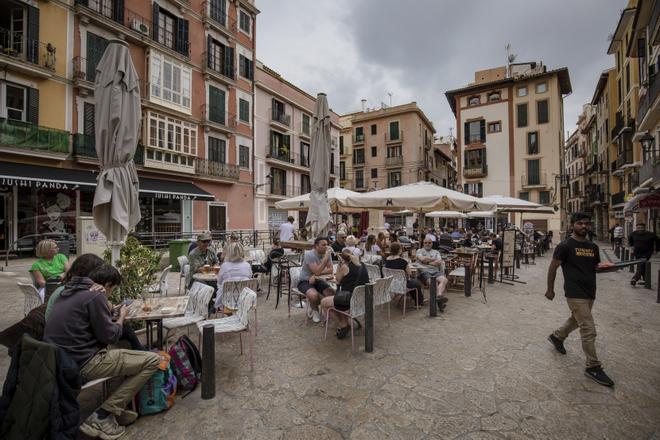 La plaza d'en Coll, en Palma.