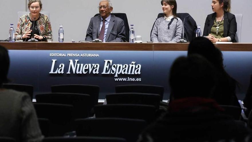 De izquierda a derecha, Isabelle Beaudry, Eduardo Ramos, Alejandra Rivas y Carla Pulido.