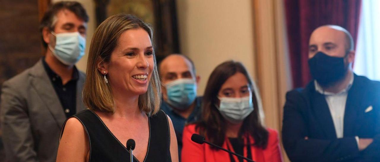 Mónica Martínez, en el acto de presentación de su nombramiento como miembro del Gobierno local, en septiembre de 2020.