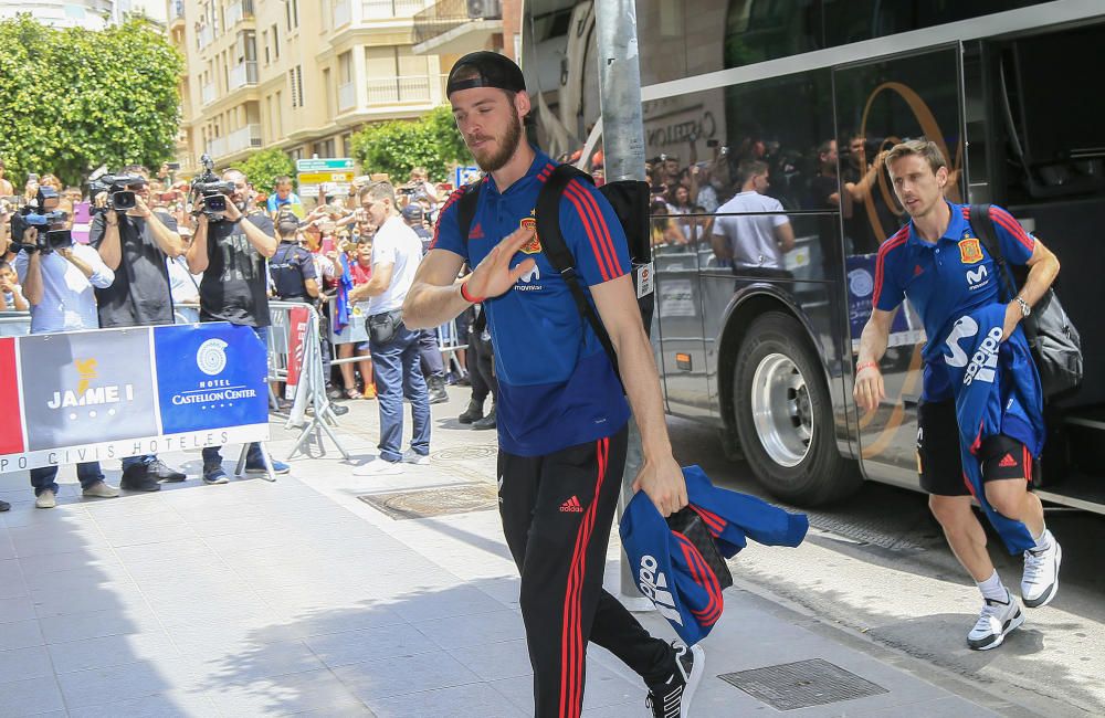 Así ha sido la llegada de la selección a Castelló