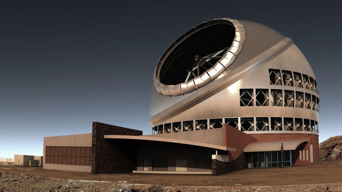 Representación gráfica del Telescopio de Treinta Metros.