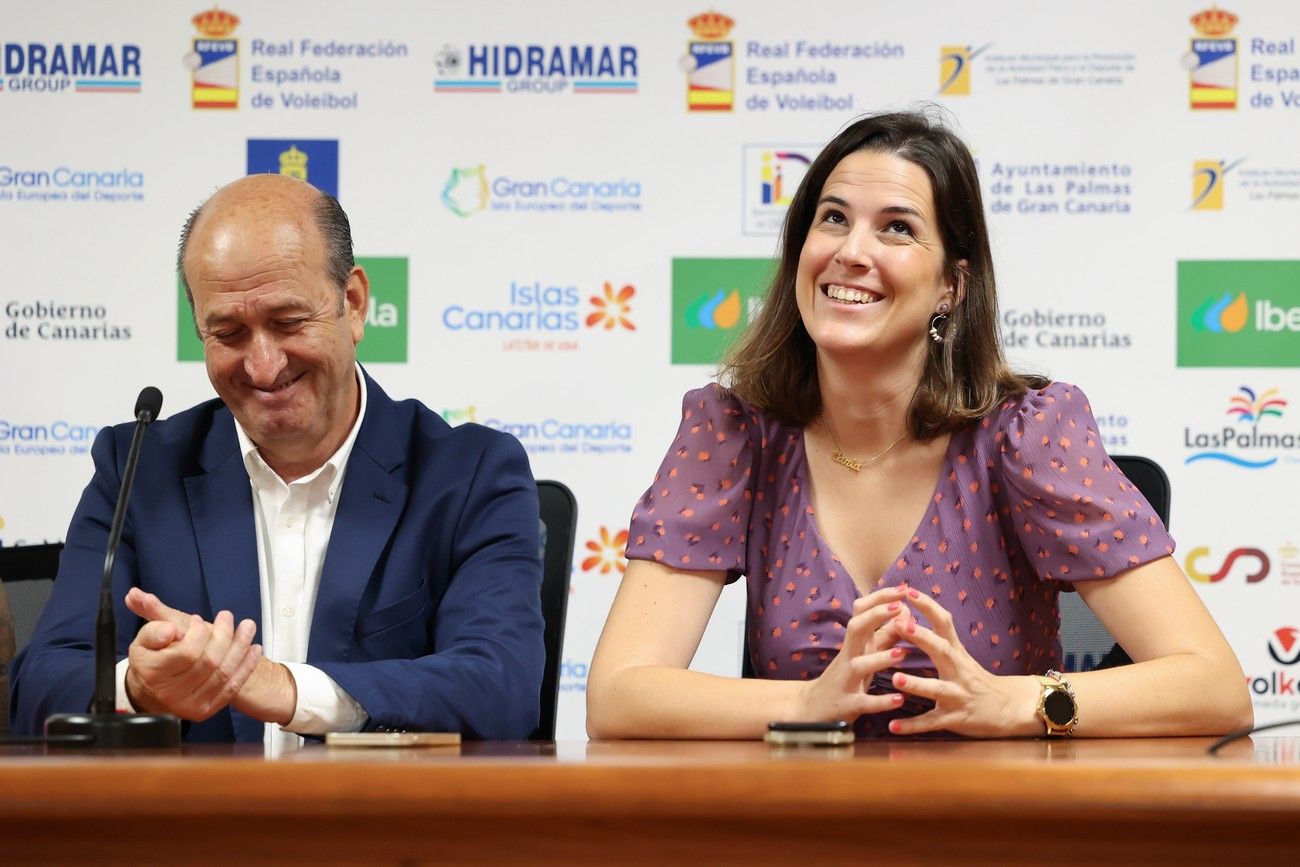 Presentación del bilateral entre España y Suiza de voleibol femenino los días 3 y 4 de agosto