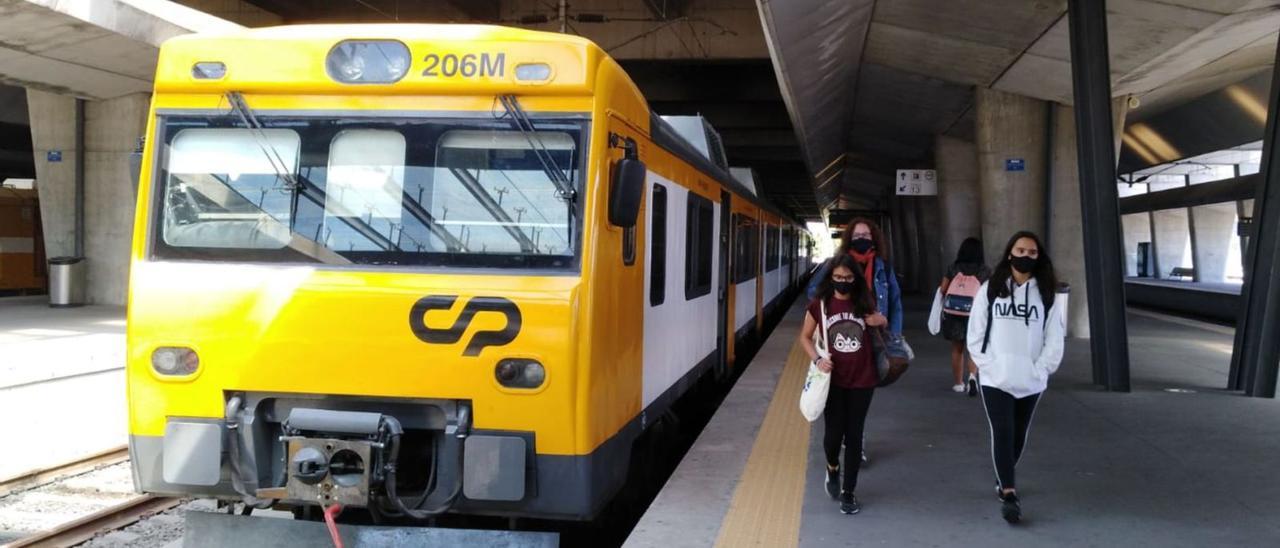 El tren Celta, que conecta
la ciudad con Portugal.