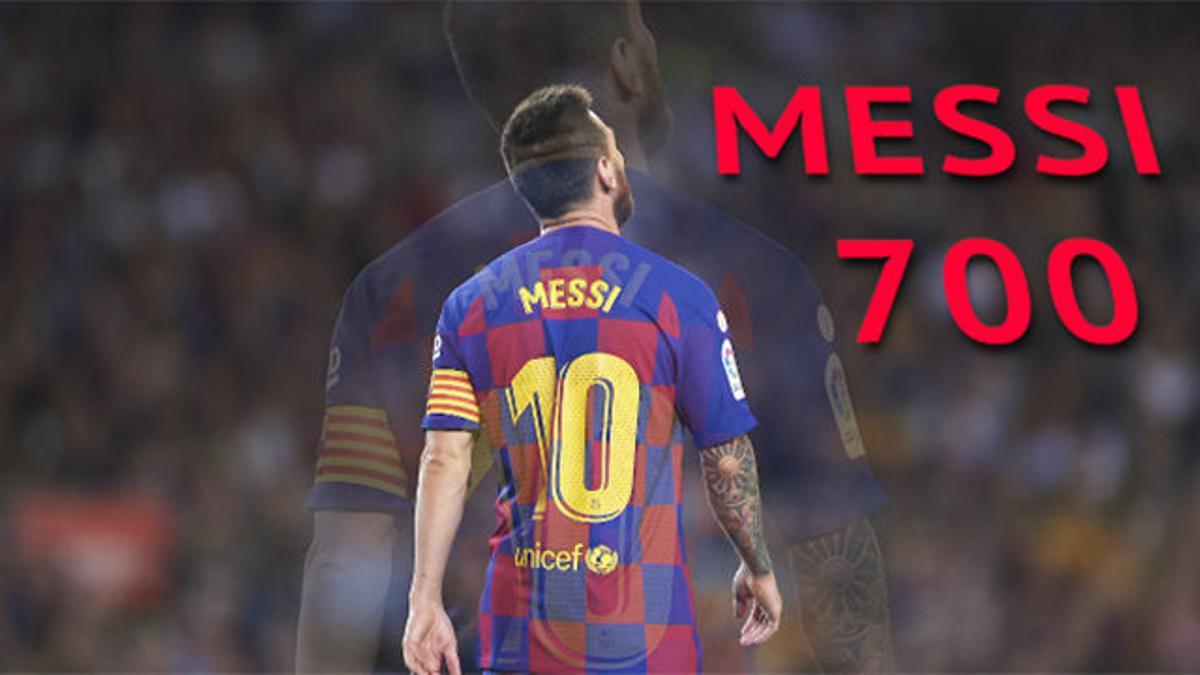 Messi cumple 700 partidos con el Barça