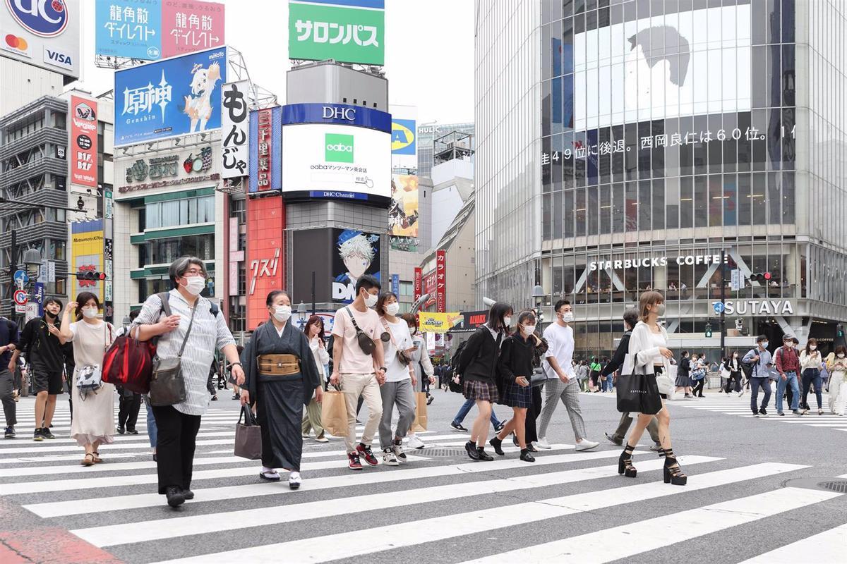 Paso de peatones de Shibuya, en Tokio (Japón).