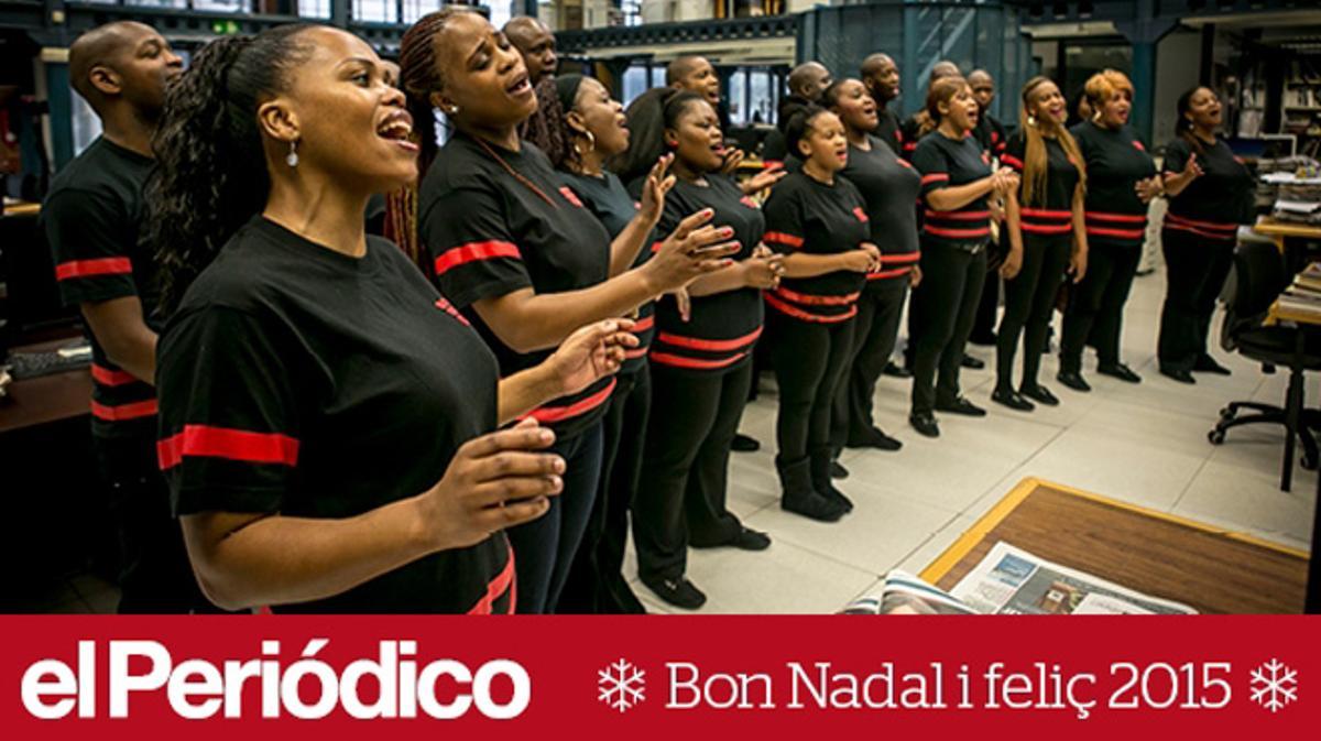 Acústic de Soweto Gospel Choir, en plena redacció.