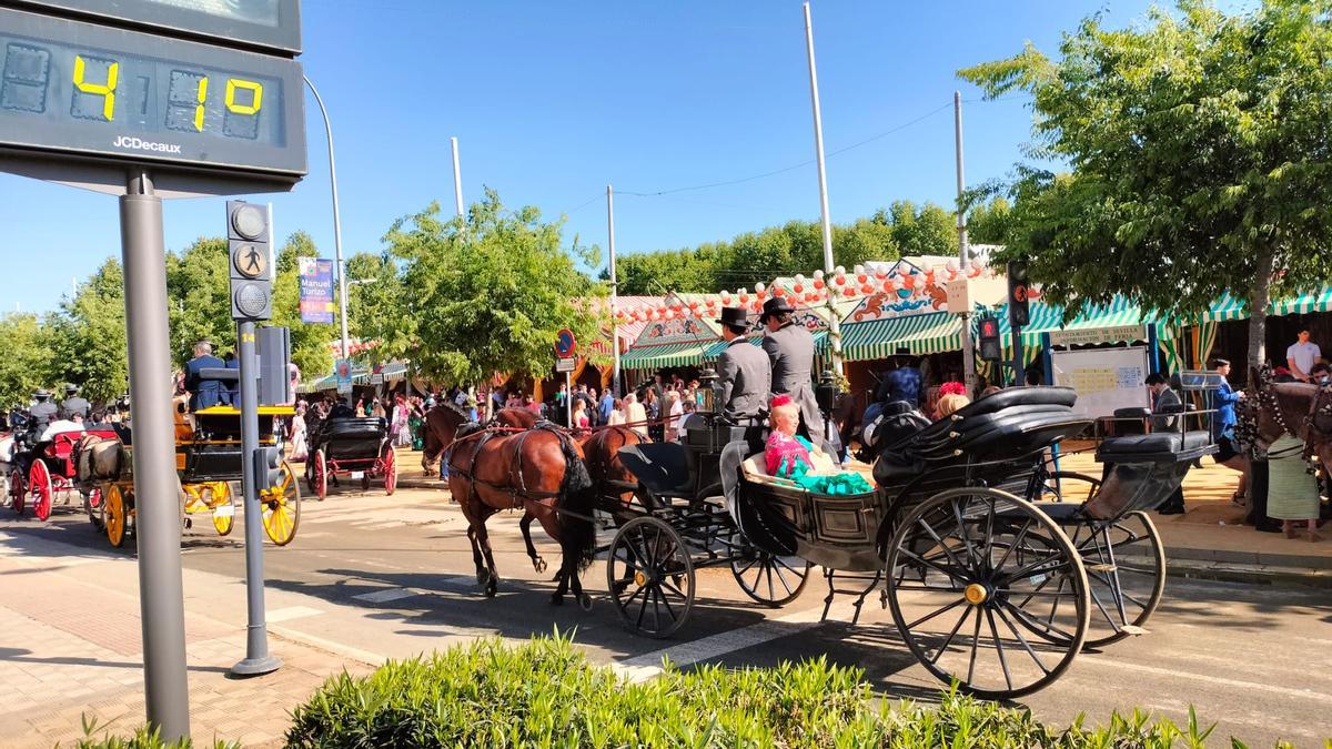 Hasta 41 grados en este Martes de Feria en las inmediaciones del Real