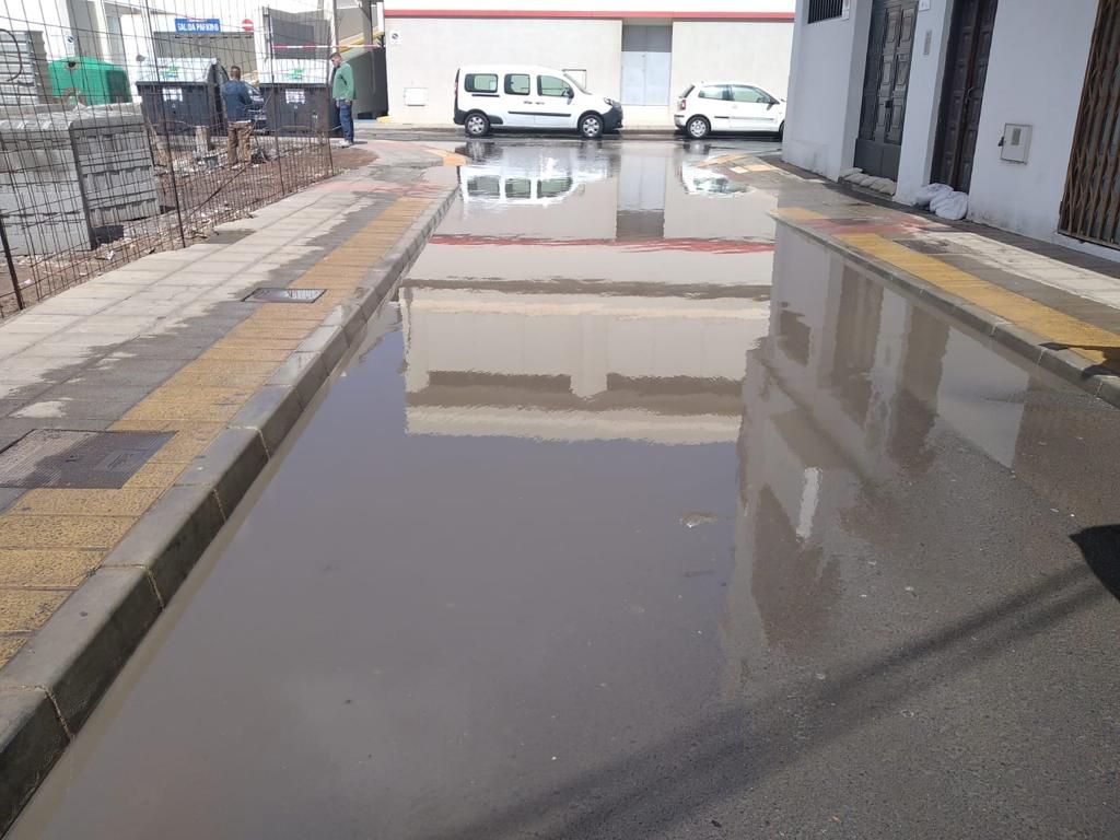 Inundaciones en Lanzarote por la borrasca 'Celia'