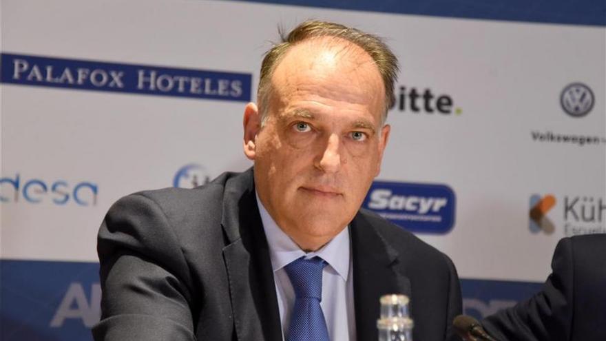 Tebas: &quot;Si es por los últimos diez partidos, el Real Zaragoza es el favorito para el ascenso&quot;